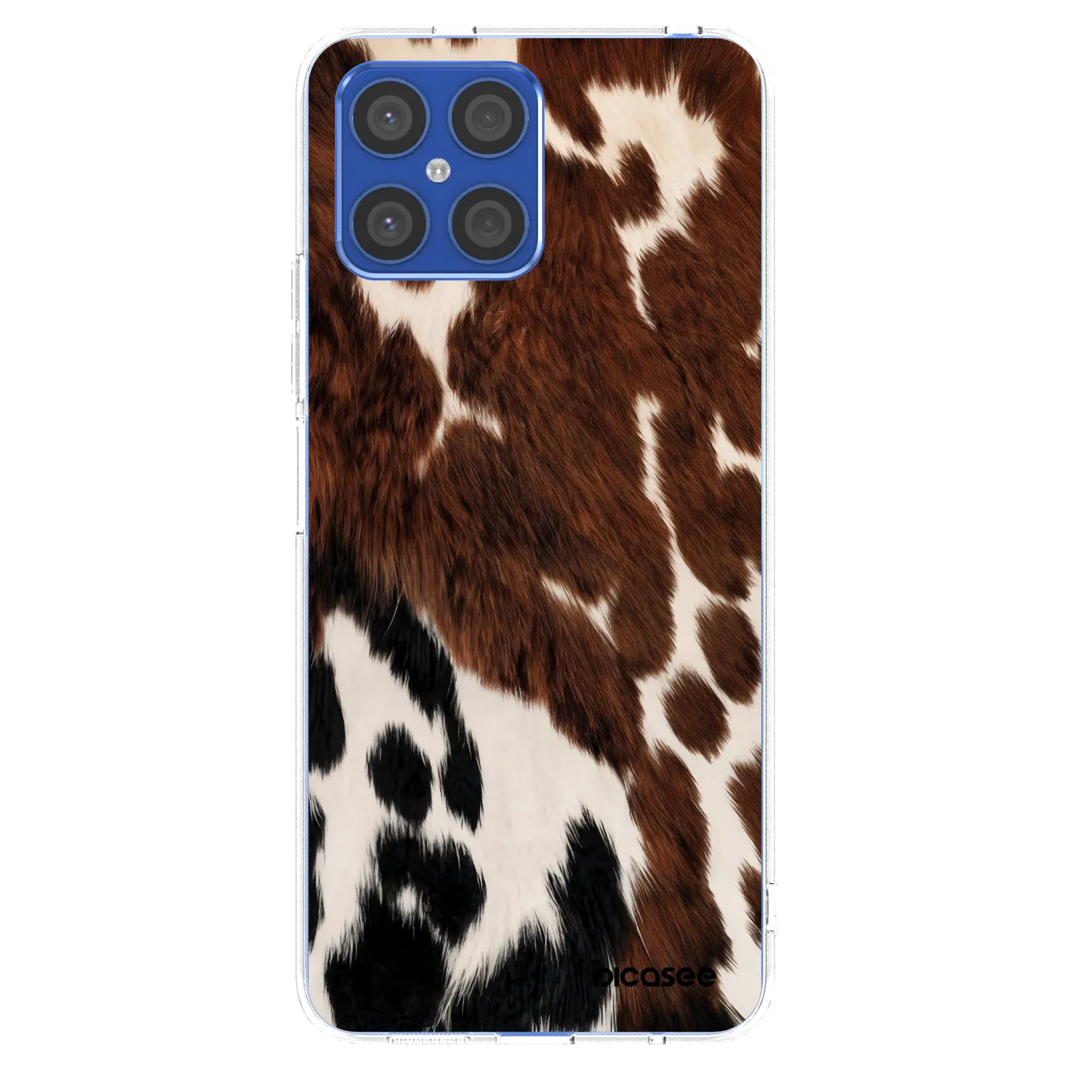 Picasee silikonska prozirna maskica za Honor X8 4G - Rust