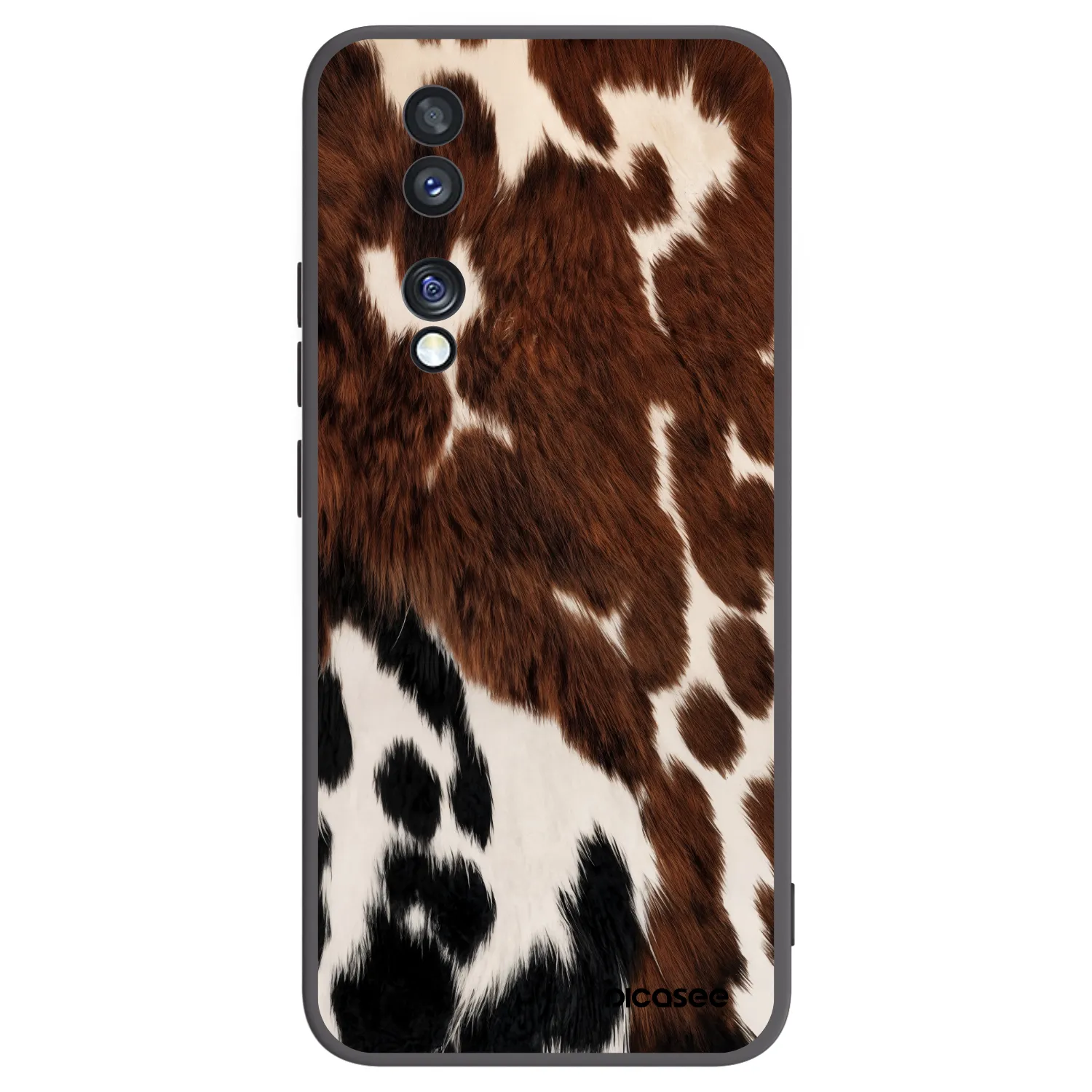 Picasee crna silikonska maskica za Honor 70 - Rust