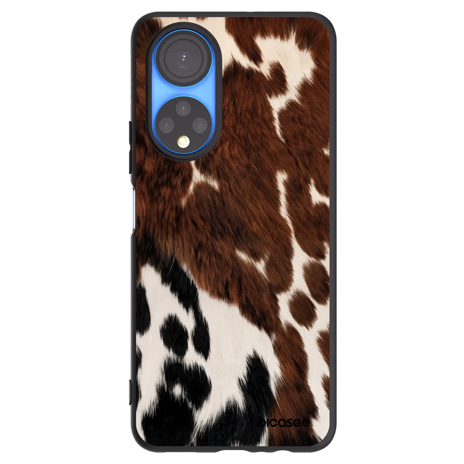 Picasee crna silikonska maskica za Honor X7 - Rust