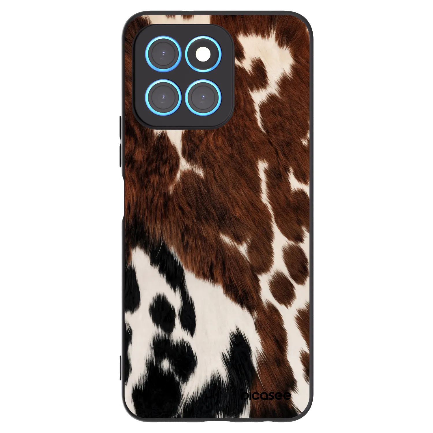 Picasee crna silikonska maskica za Honor X6 - Rust