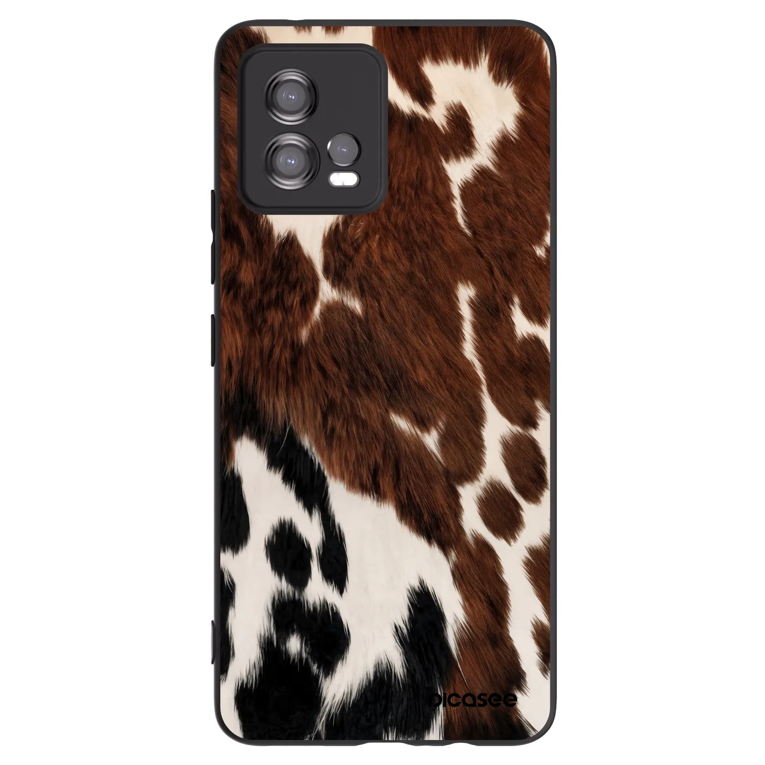 Picasee crna silikonska maskica za Motorola Moto G72 - Rust