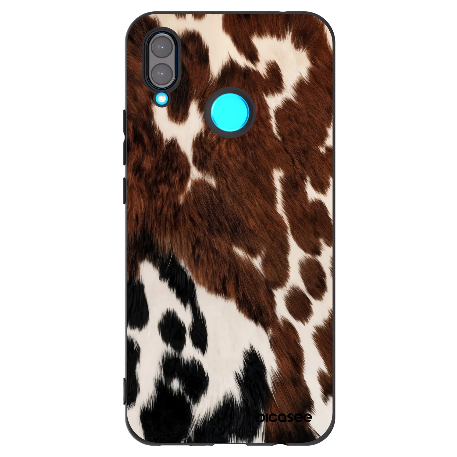 Picasee crna silikonska maskica za Huawei Nova 3 - Rust