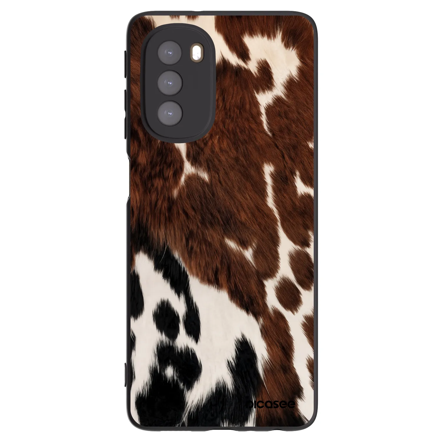 Picasee crna silikonska maskica za Motorola Moto G51 - Rust