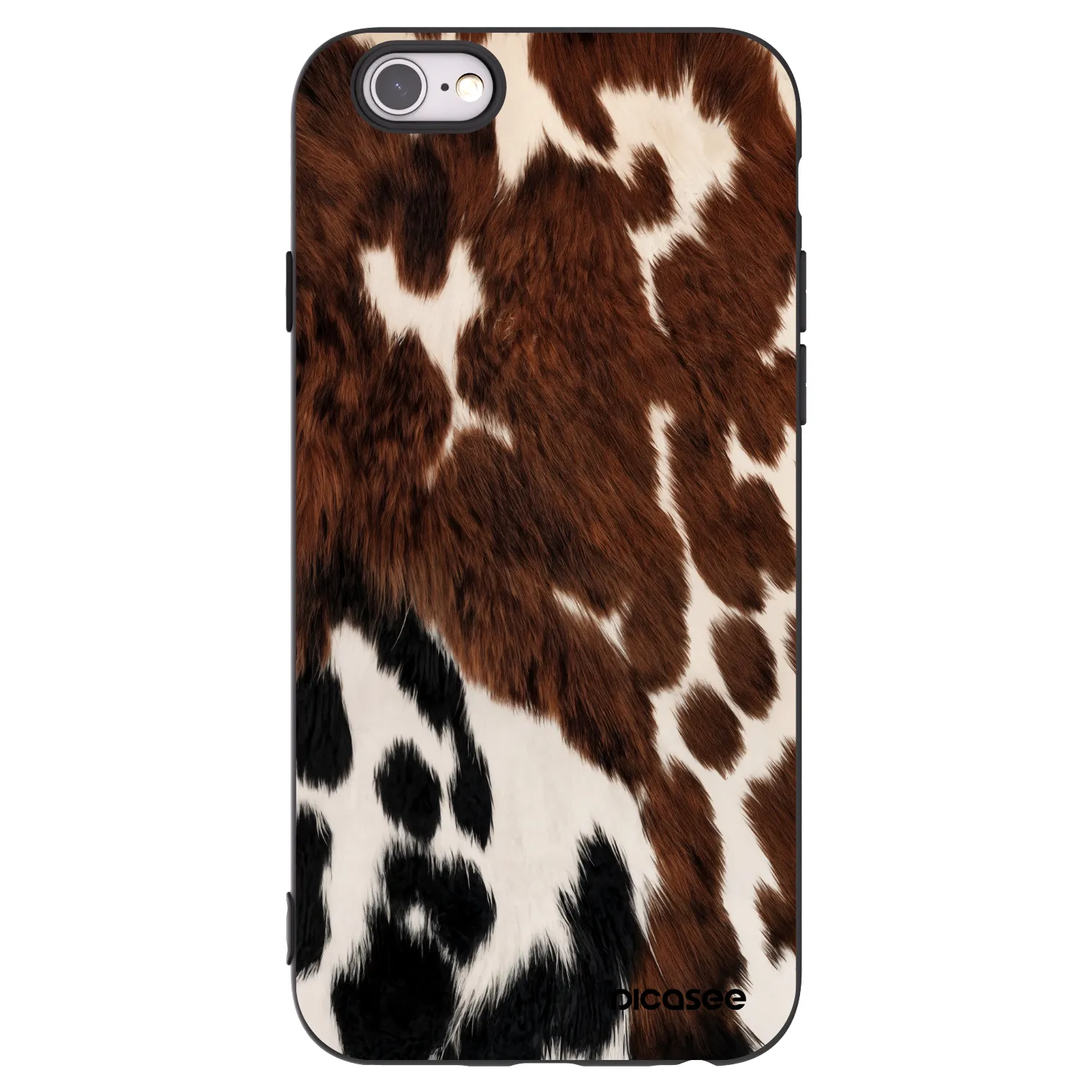 Picasee crna silikonska maskica za Apple iPhone 6/6S - Rust