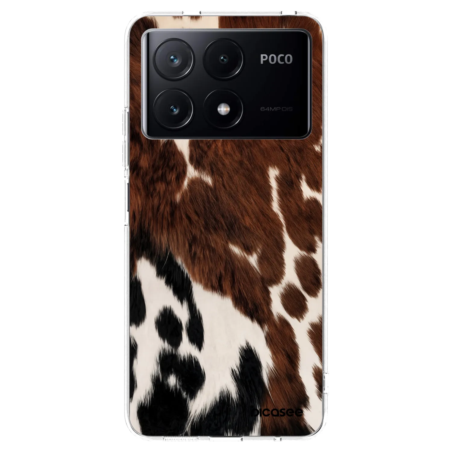 Picasee silikonska prozirna maskica za Xiaomi Poco X6 Pro - Rust