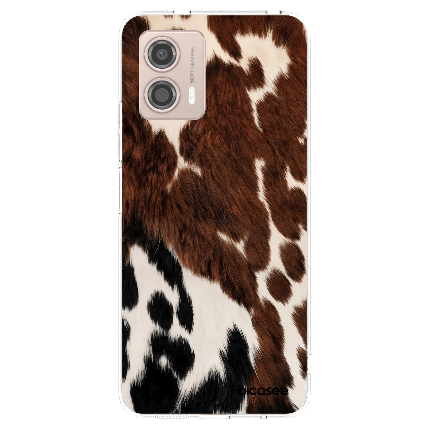 Picasee silikonska prozirna maskica za Motorola Moto G53 5G - Rust