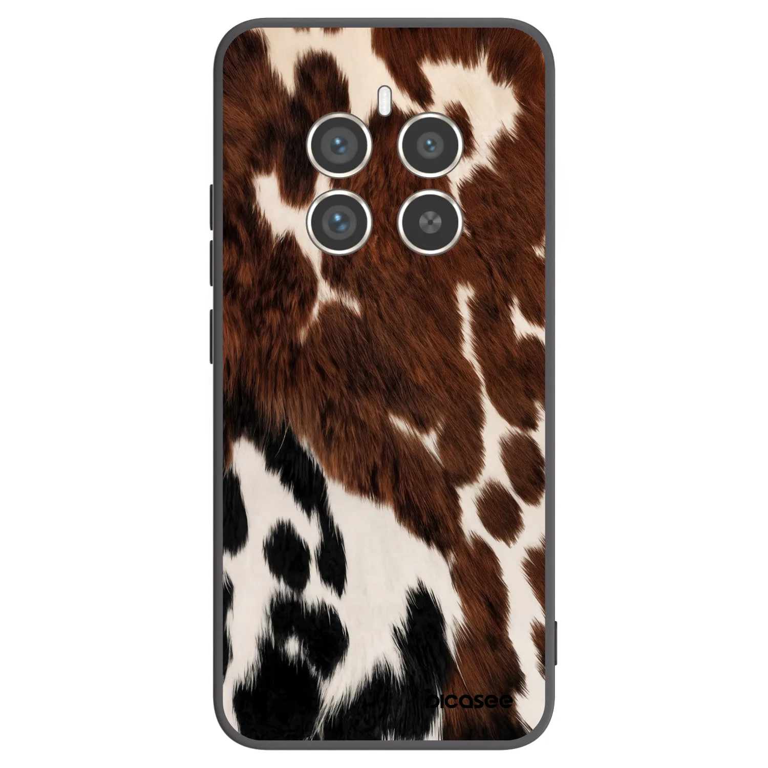 Picasee crna silikonska maskica za Realme 12 Pro 5G - Rust