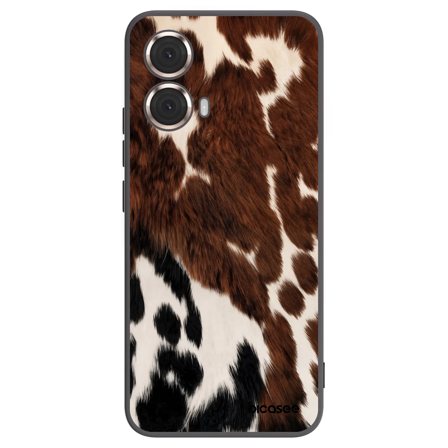 Picasee crna silikonska maskica za Motorola Moto G85 - Rust