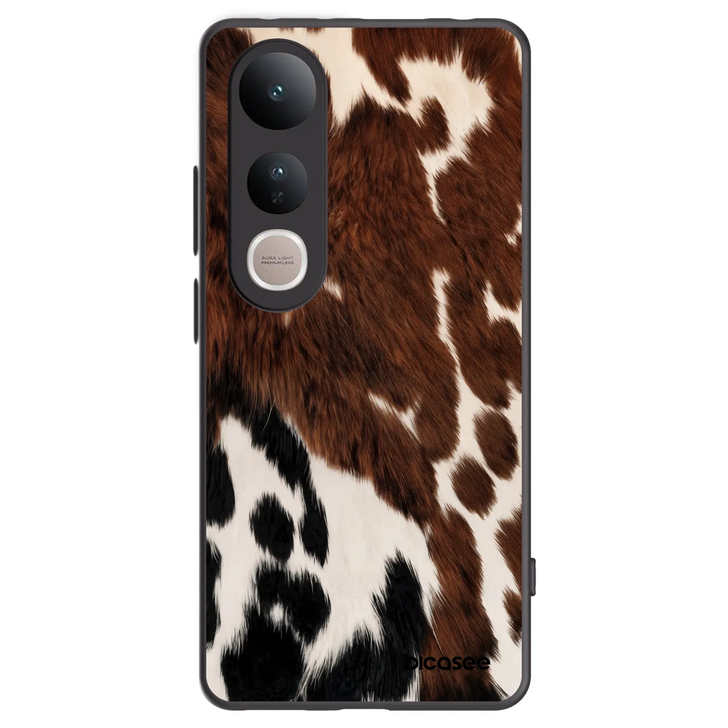 Picasee crna silikonska maskica za Vivo V50 Lite 5G - Rust
