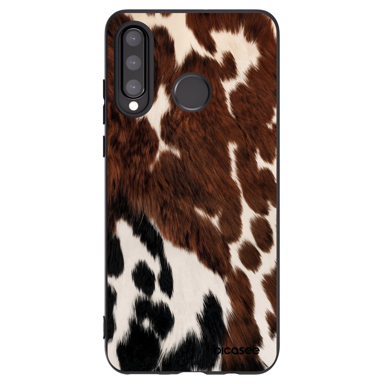 Picasee crna silikonska maskica za Huawei P30 Lite - Rust
