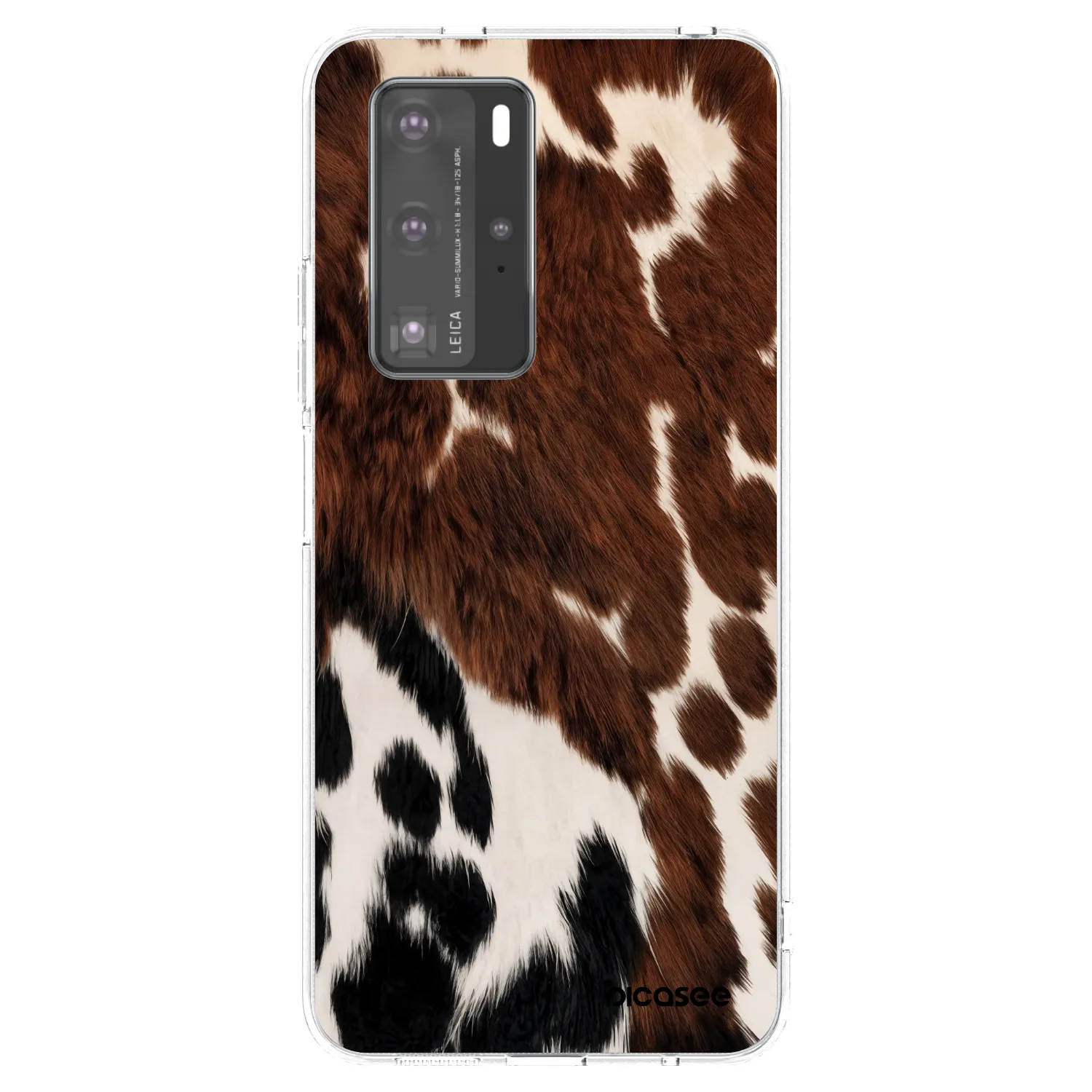 Picasee silikonska prozirna maskica za Huawei P40 Pro - Rust