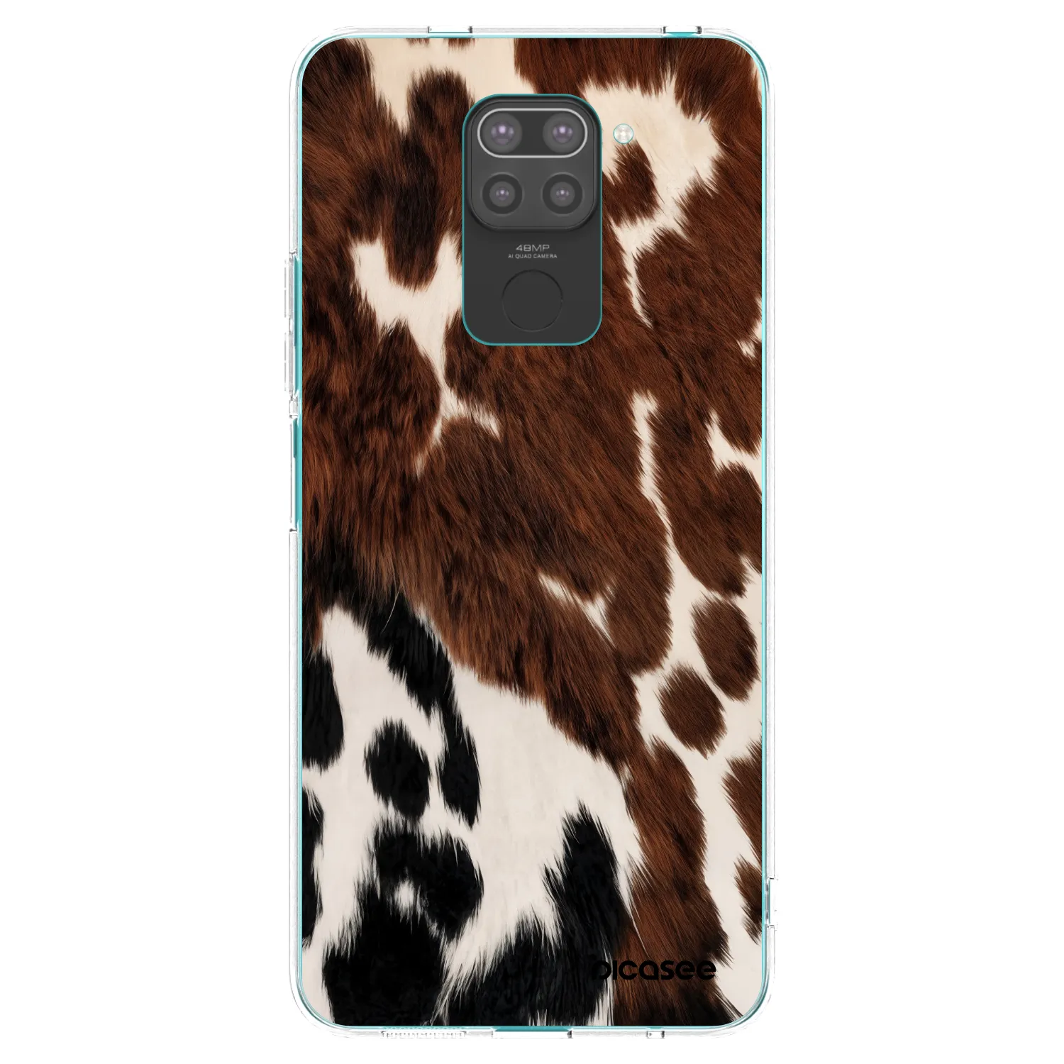Picasee crna silikonska maskica za Xiaomi Redmi Note 9 - Rust