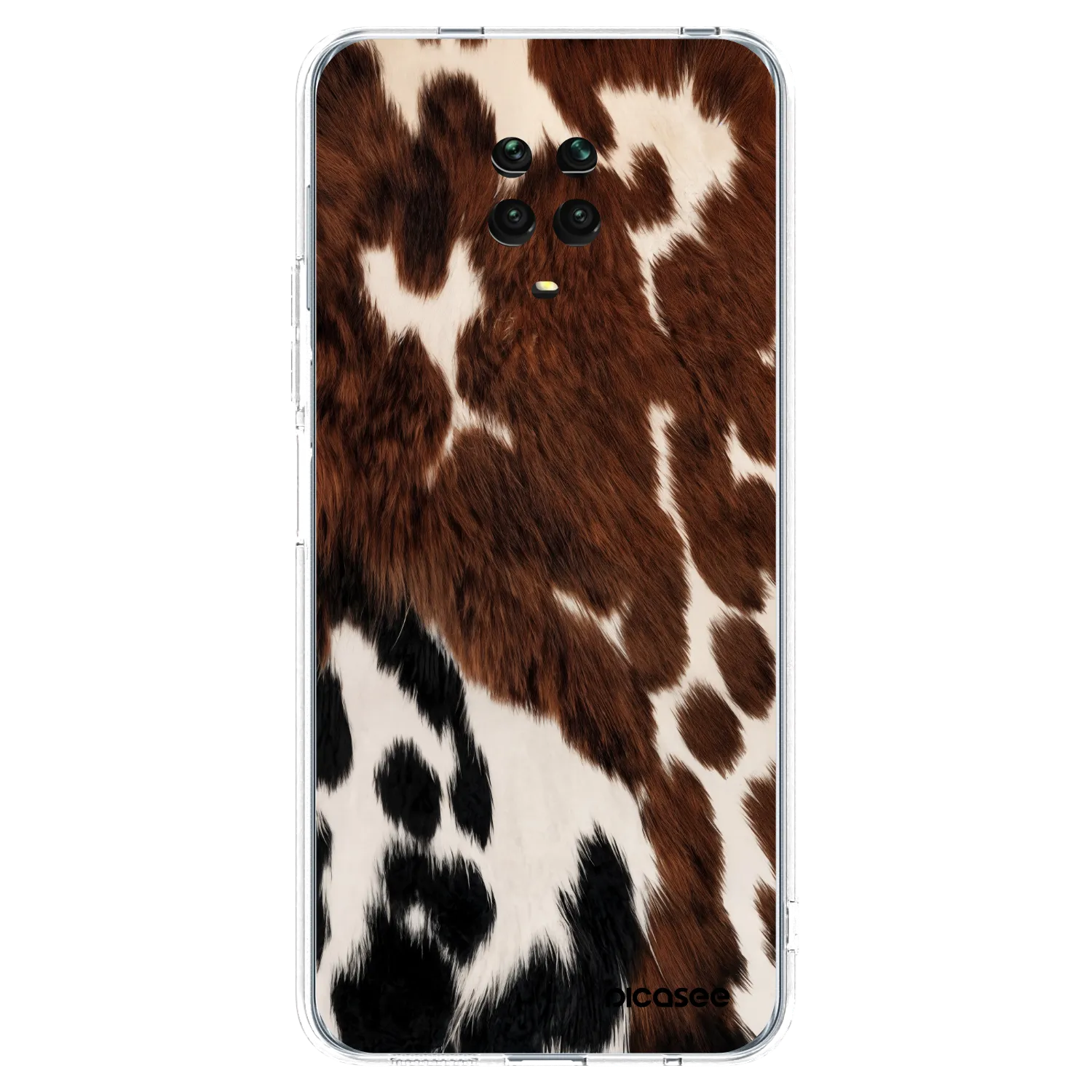 Picasee silikonska prozirna maskica za Xiaomi Redmi Note 9S - Rust