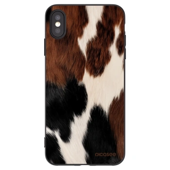 Picasee crna silikonska maskica za Apple iPhone XS Max - Rodeo