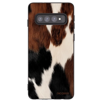 Picasee crna silikonska maskica za Samsung Galaxy S10 G973 - Rodeo