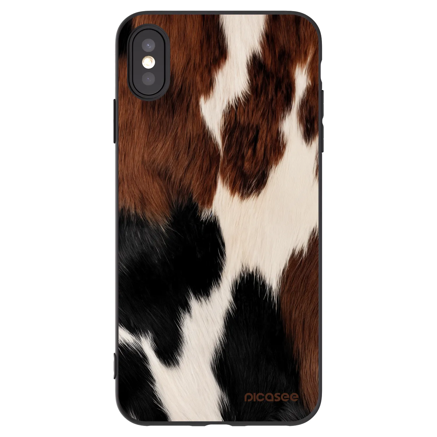 Picasee crna silikonska maskica za Apple iPhone XS Max - Rodeo