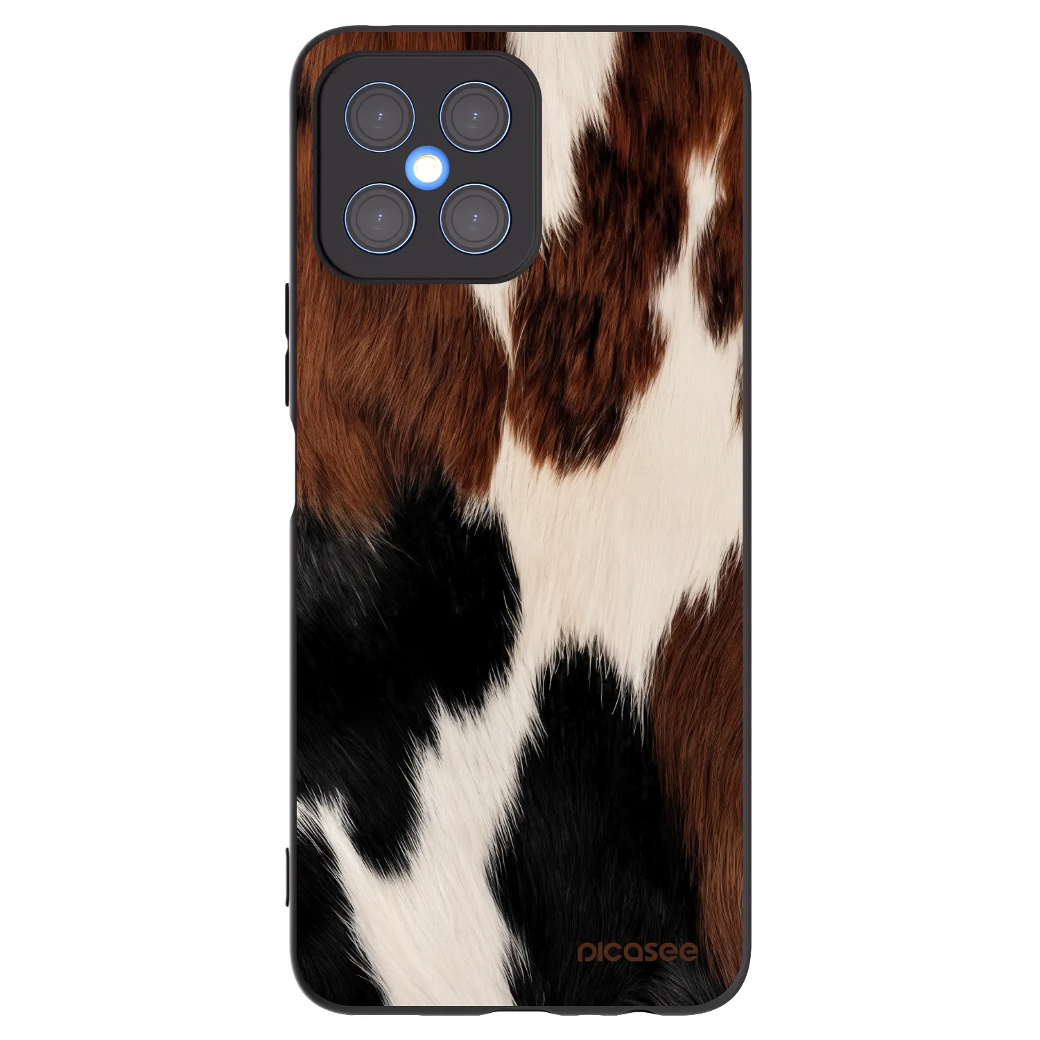 Picasee crna silikonska maskica za Honor X8 4G - Rodeo