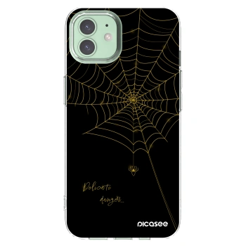 Picasee silikonska prozirna maskica za Apple iPhone 12 - Delicate danger