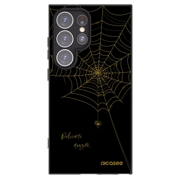 Picasee crna silikonska maskica za Samsung Galaxy S24 Ultra S928B 5G - Delicate danger