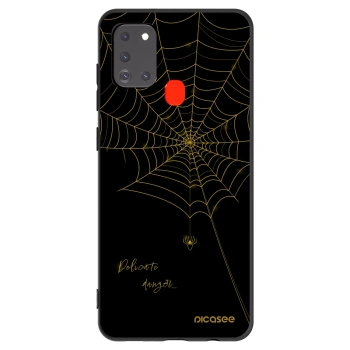 Picasee crna silikonska maskica za Samsung Galaxy A21s - Delicate danger
