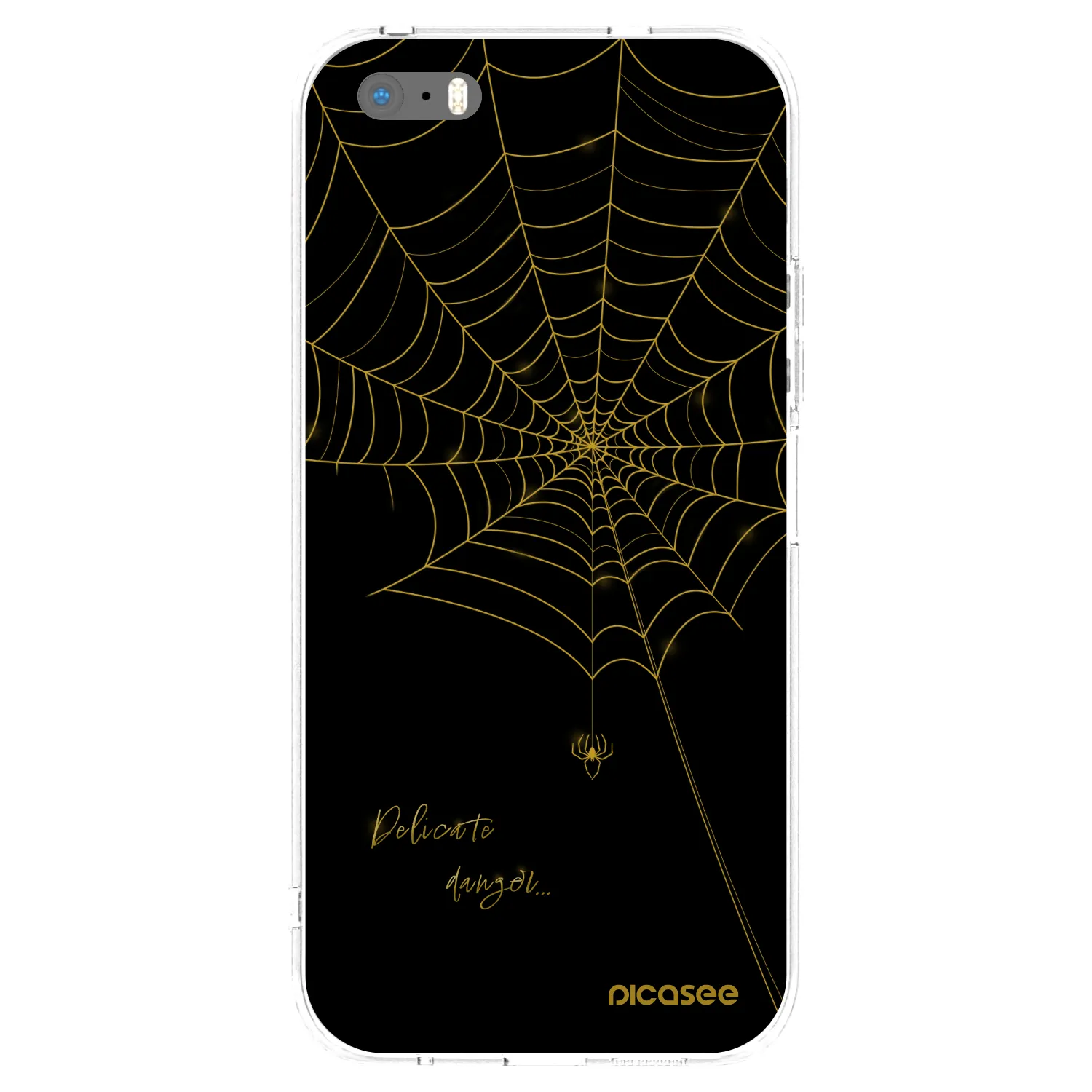 Picasee silikonska prozirna maskica za Apple iPhone 5/5S/SE - Delicate danger