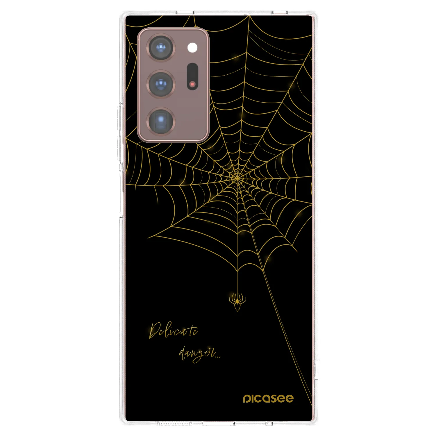 Picasee silikonska prozirna maskica za Samsung Galaxy Note 20 Ultra - Delicate danger
