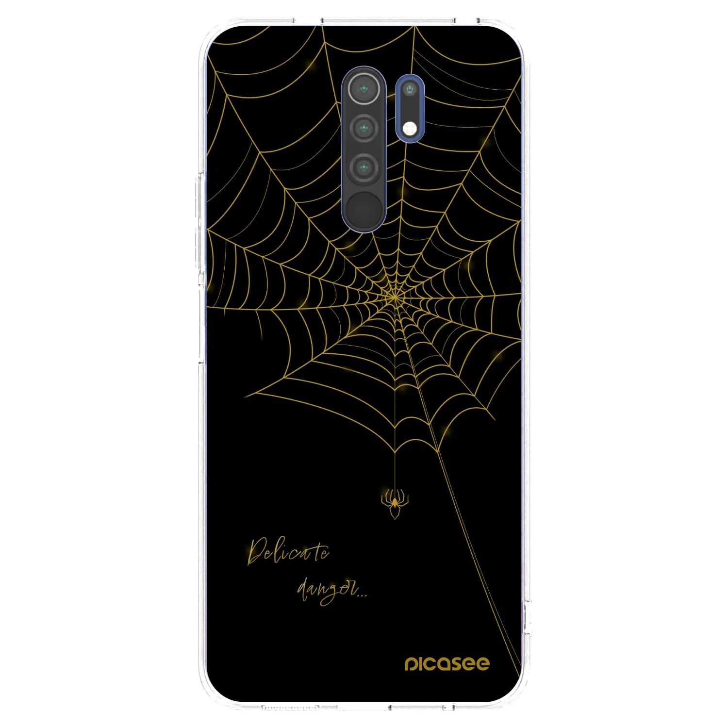 Picasee silikonska prozirna maskica za Xiaomi Redmi 9 - Delicate danger