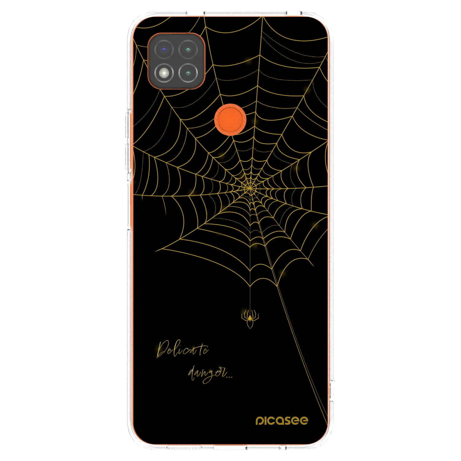 Picasee silikonska prozirna maskica za Xiaomi Redmi 9C - Delicate danger