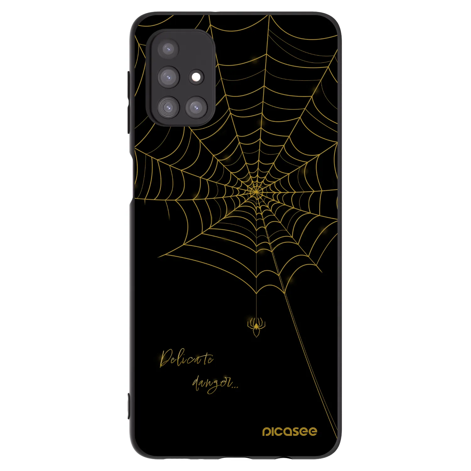 Picasee crna silikonska maskica za Samsung Galaxy M31s - Delicate danger