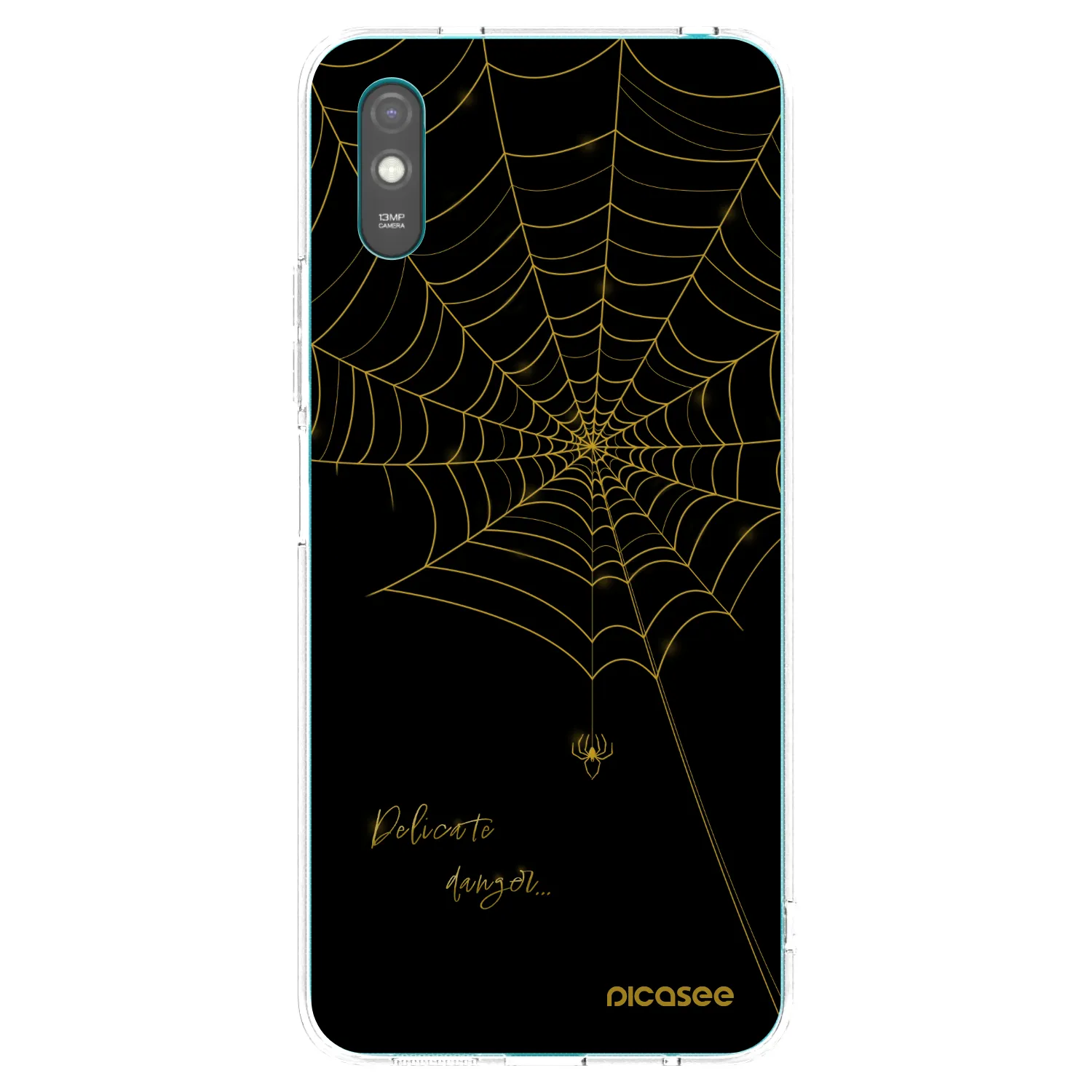 Picasee silikonska prozirna maskica za Xiaomi Redmi 9A - Delicate danger