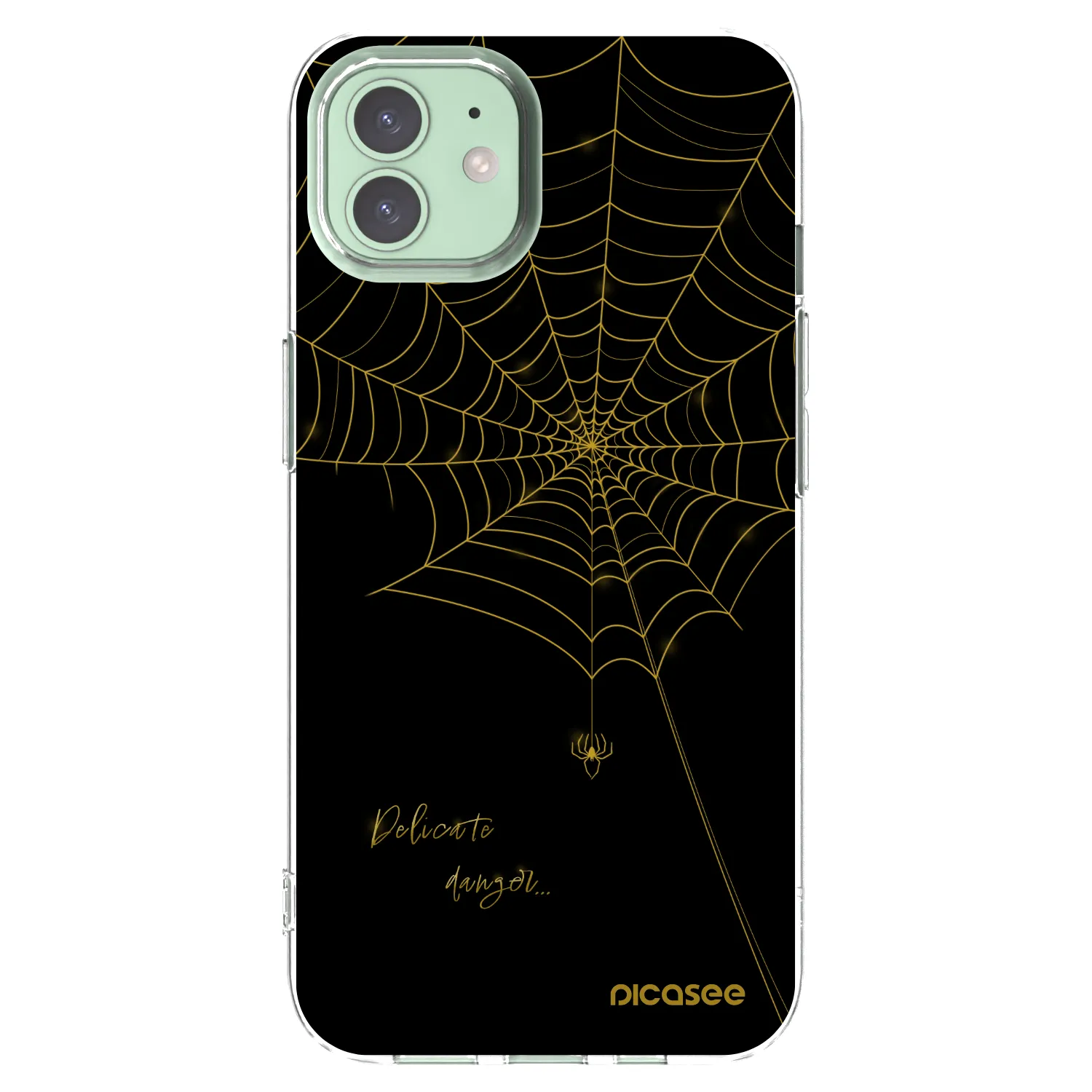 Picasee silikonska prozirna maskica za Apple iPhone 12 Pro - Delicate danger