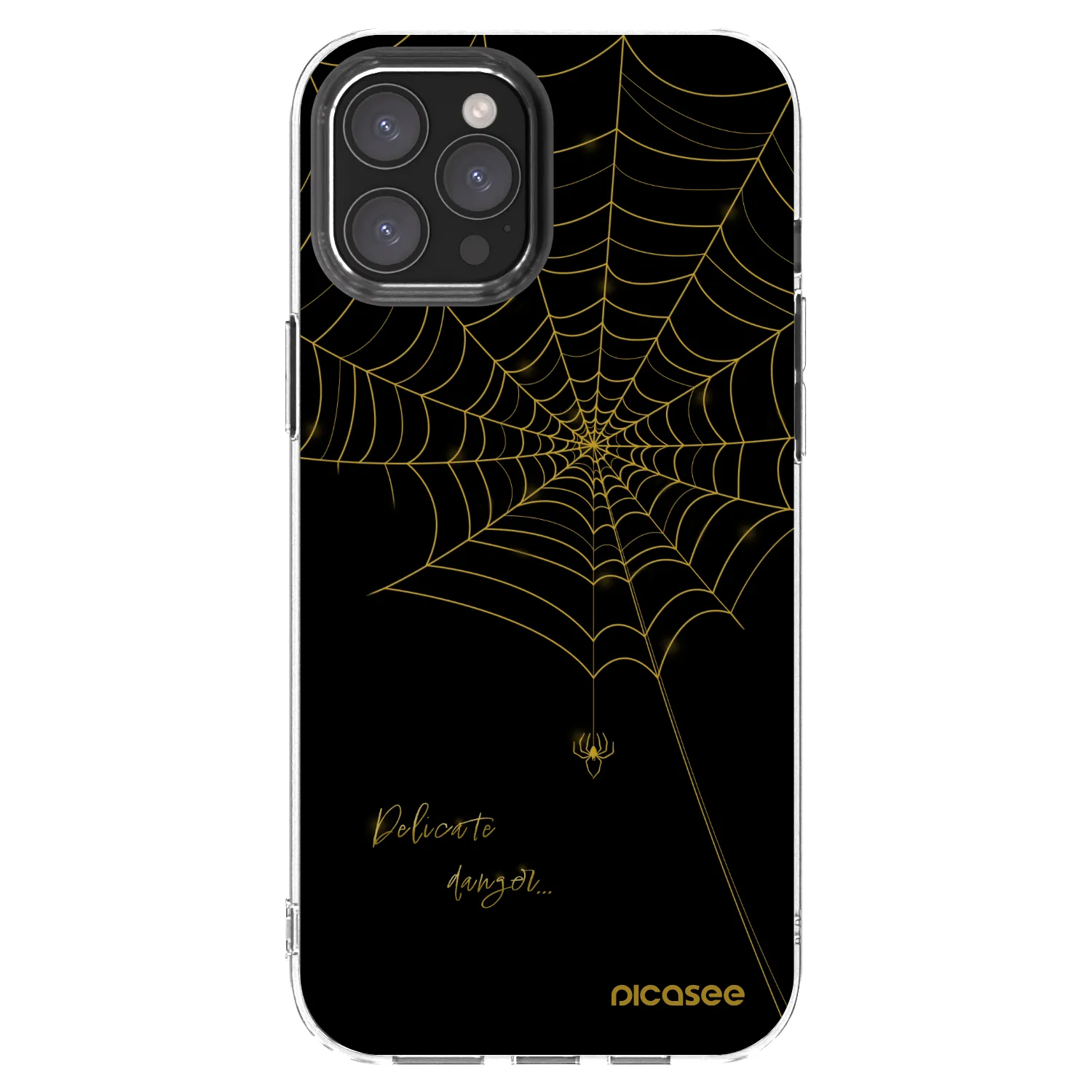 Picasee silikonska prozirna maskica za Apple iPhone 12 Pro Max - Delicate danger
