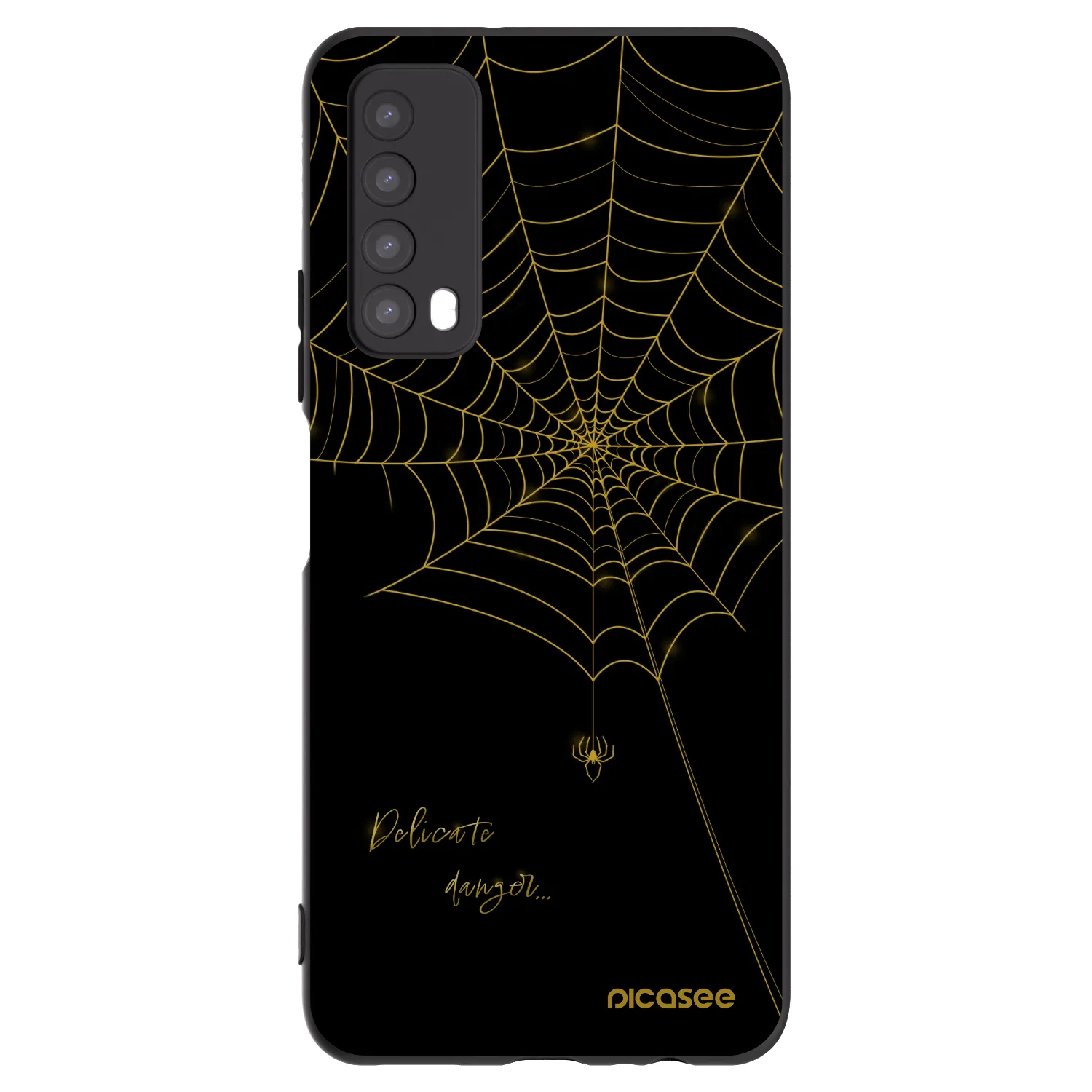 Picasee crna silikonska maskica za Huawei P Smart 2021 - Delicate danger