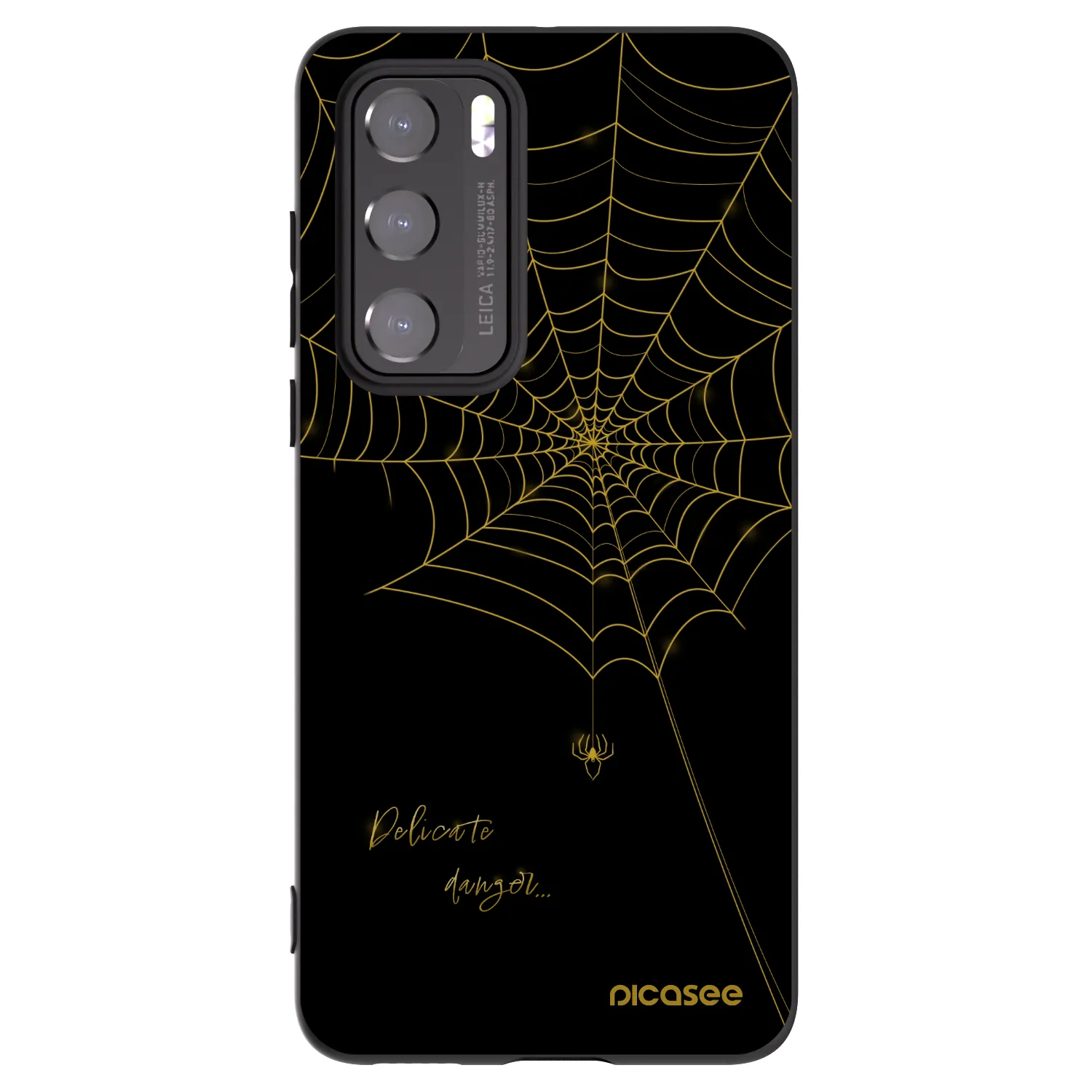 Picasee crna silikonska maskica za Huawei P40 - Delicate danger
