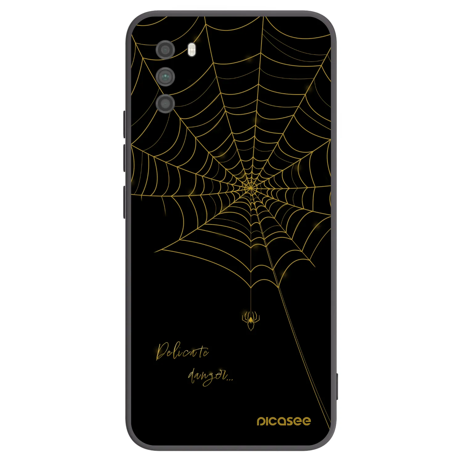 Picasee crna silikonska maskica za Xiaomi Poco M3 - Delicate danger