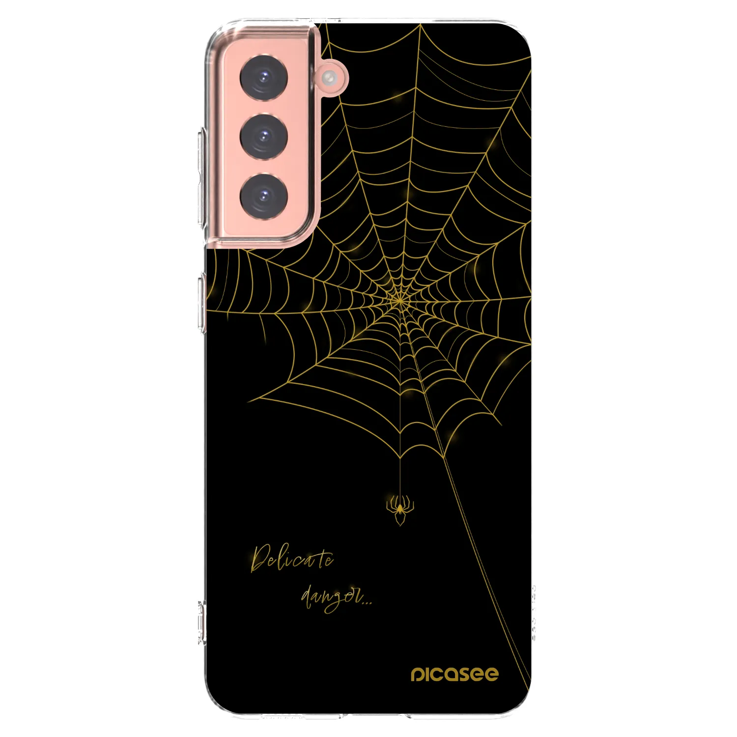 Picasee silikonska prozirna maskica za Samsung Galaxy S21 5G G991B - Delicate danger