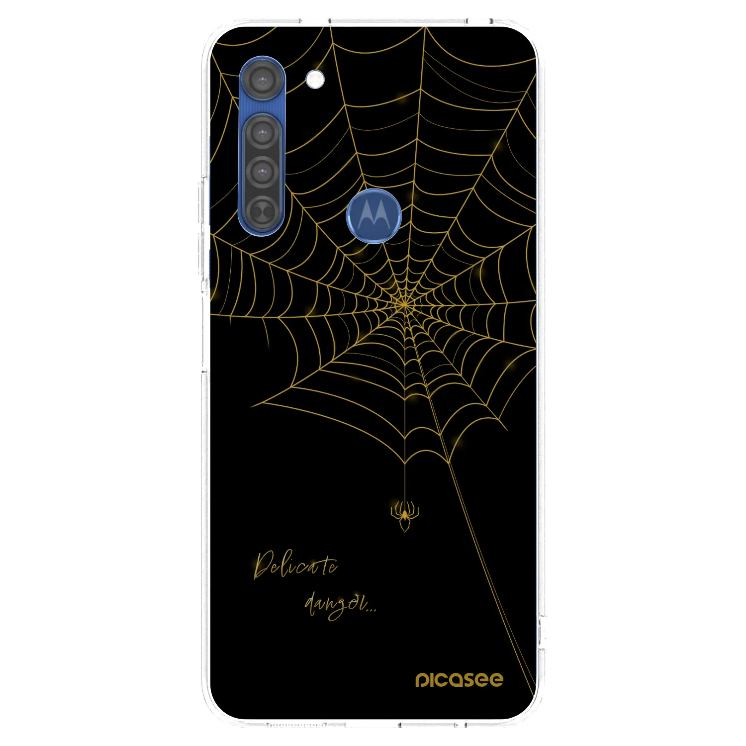 Picasee silikonska prozirna maskica za Motorola Moto G8 - Delicate danger