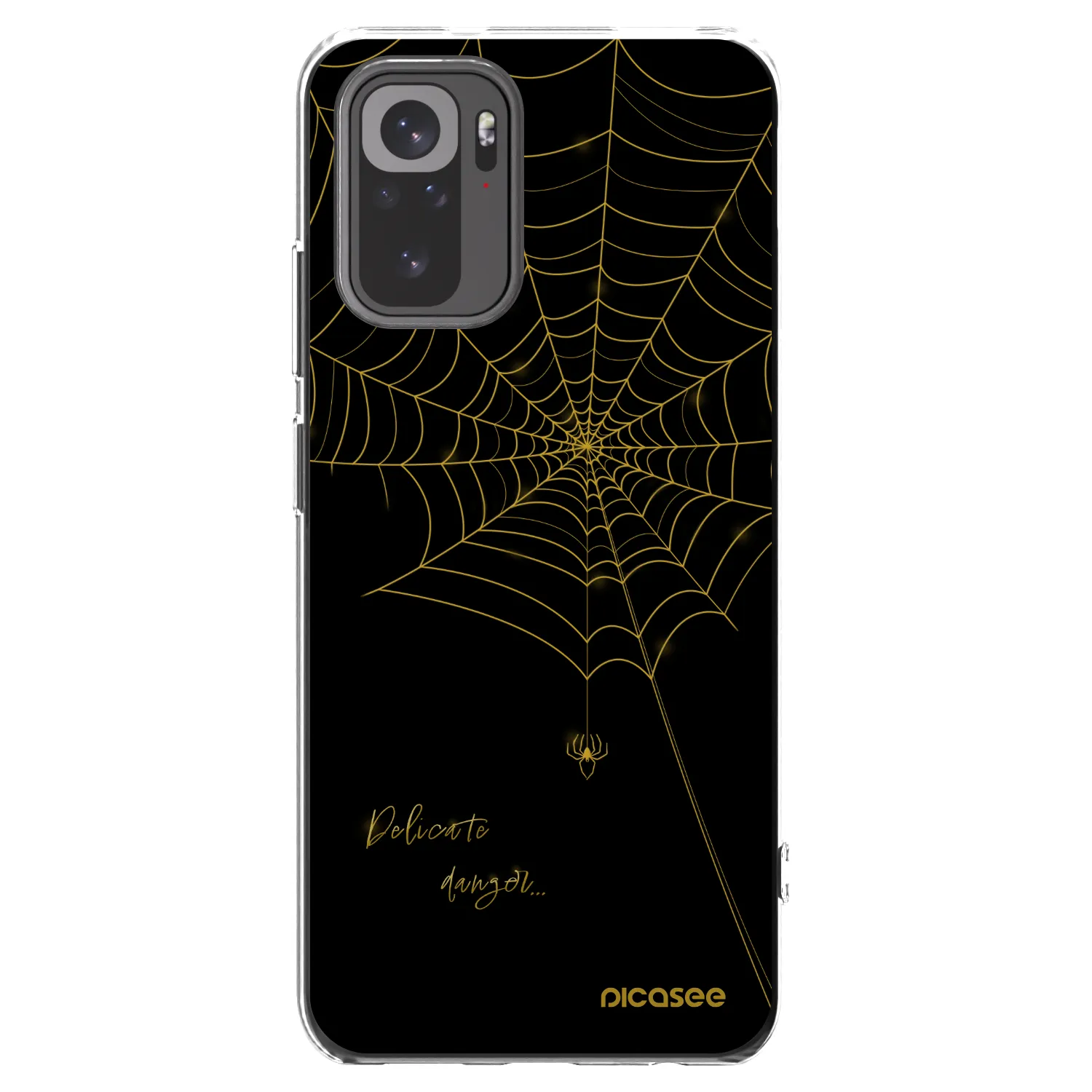 Picasee silikonska prozirna maskica za Xiaomi Redmi Note 10 - Delicate danger