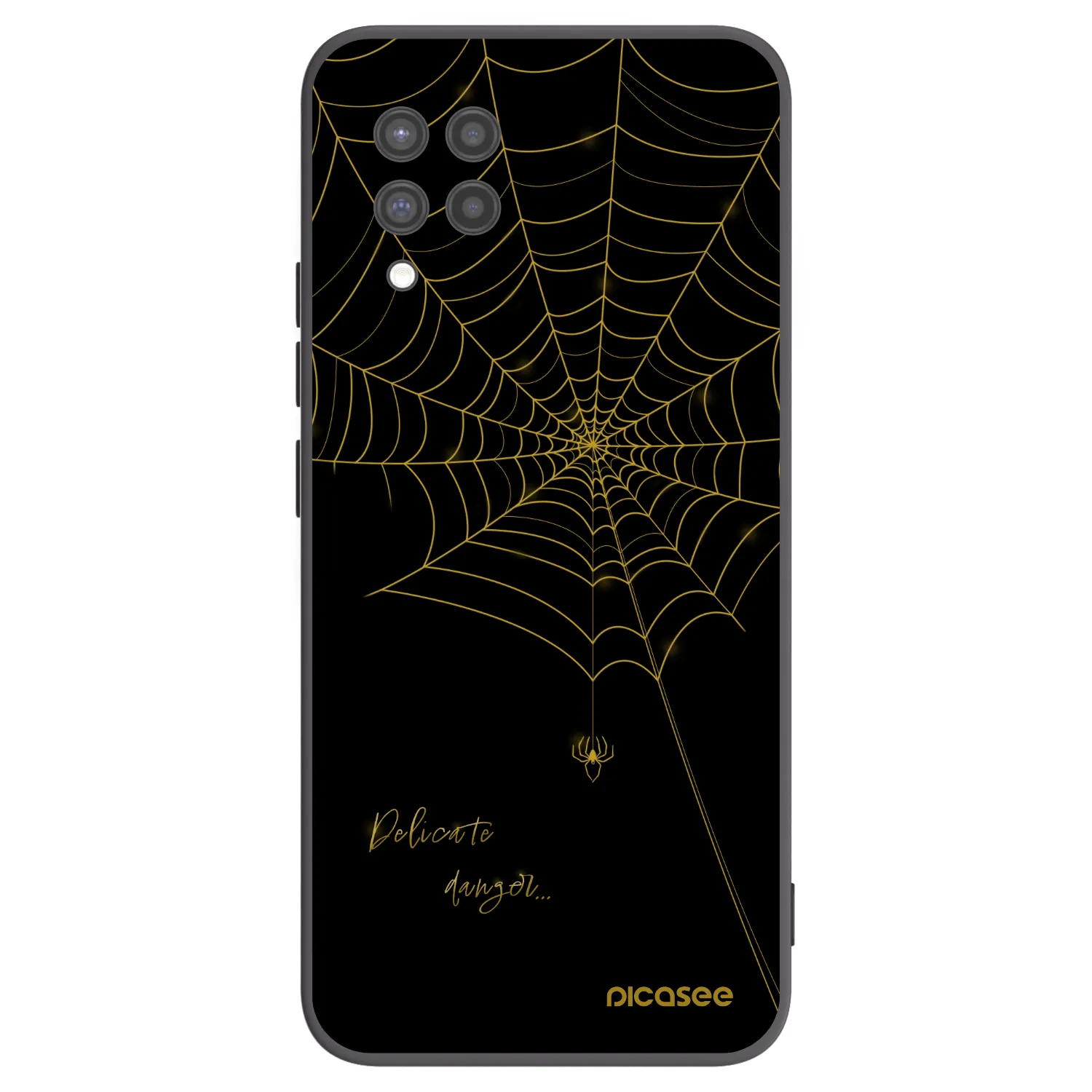 Picasee crna silikonska maskica za Samsung Galaxy A42 A426B - Delicate danger