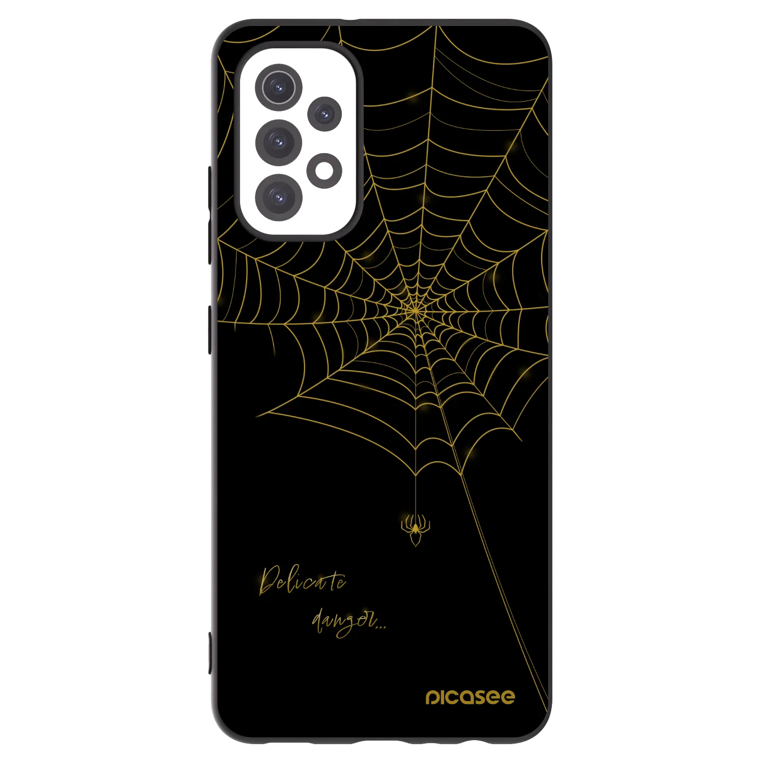 Picasee crna silikonska maskica za Samsung Galaxy A32 5G A326B - Delicate danger