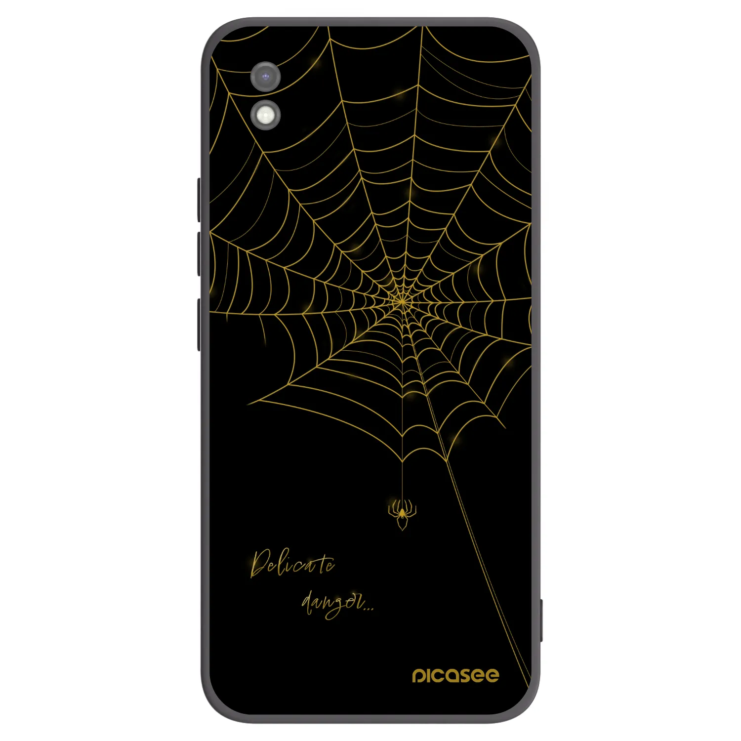 Picasee crna silikonska maskica za Xiaomi Redmi 9AT - Delicate danger