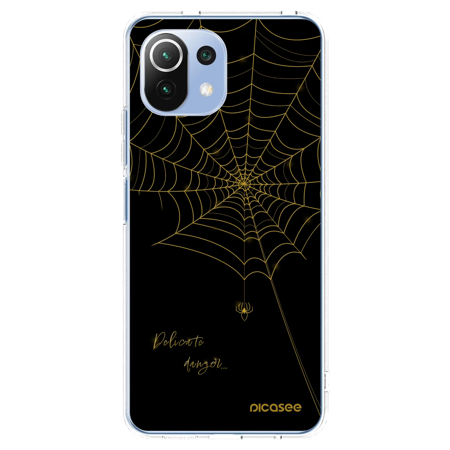 Picasee silikonska prozirna maskica za Xiaomi Mi 11 Lite - Delicate danger