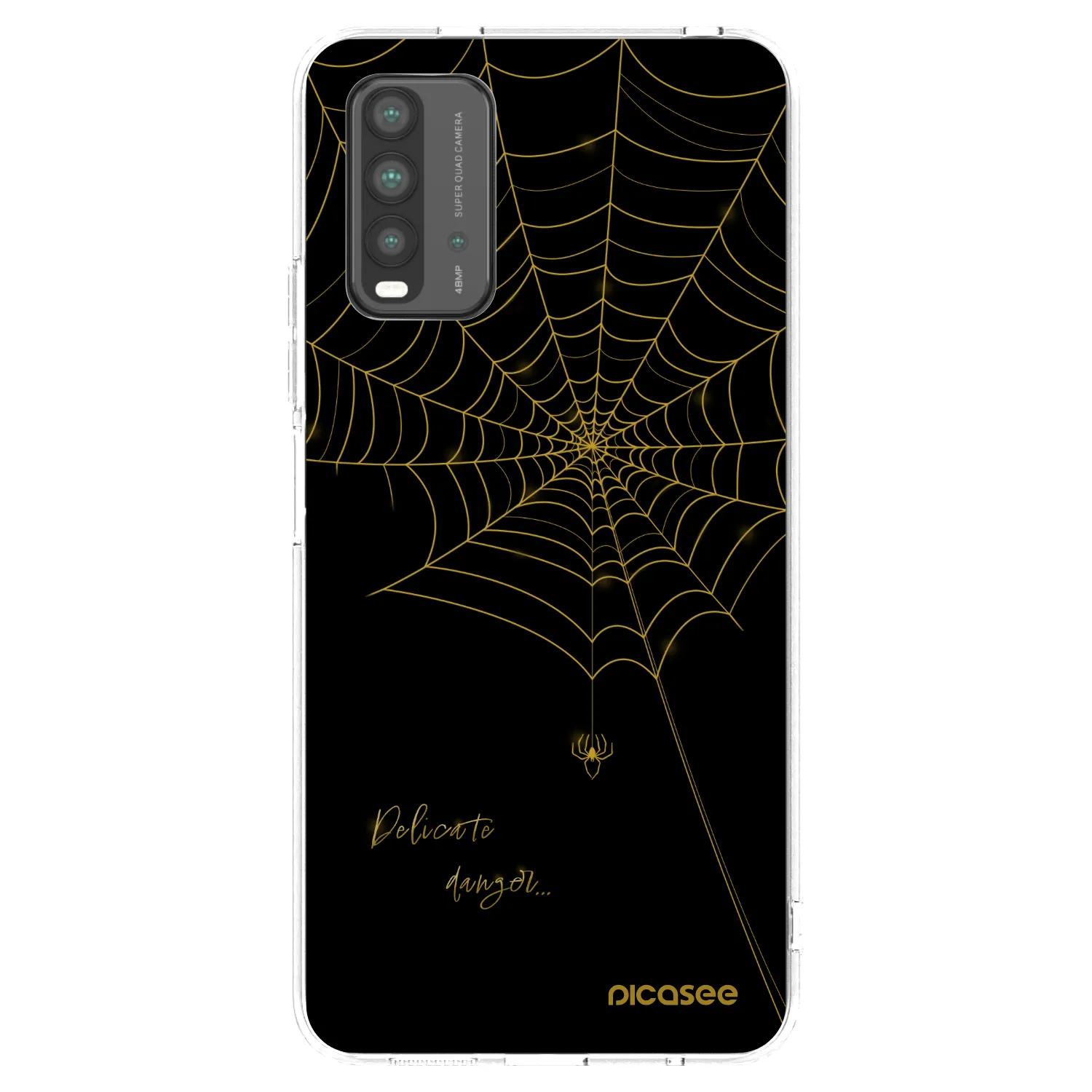 Picasee silikonska prozirna maskica za Xiaomi Redmi 9T - Delicate danger