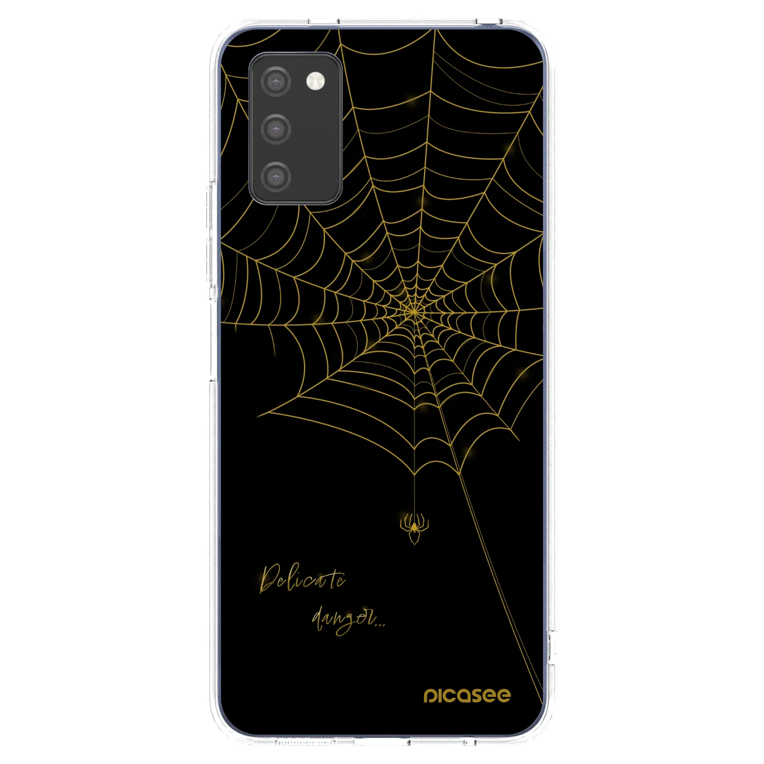 Picasee silikonska prozirna maskica za Samsung Galaxy A02s A025G - Delicate danger