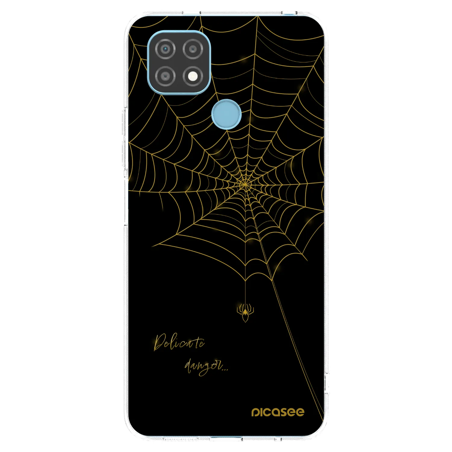 Picasee silikonska prozirna maskica za Realme C21 - Delicate danger