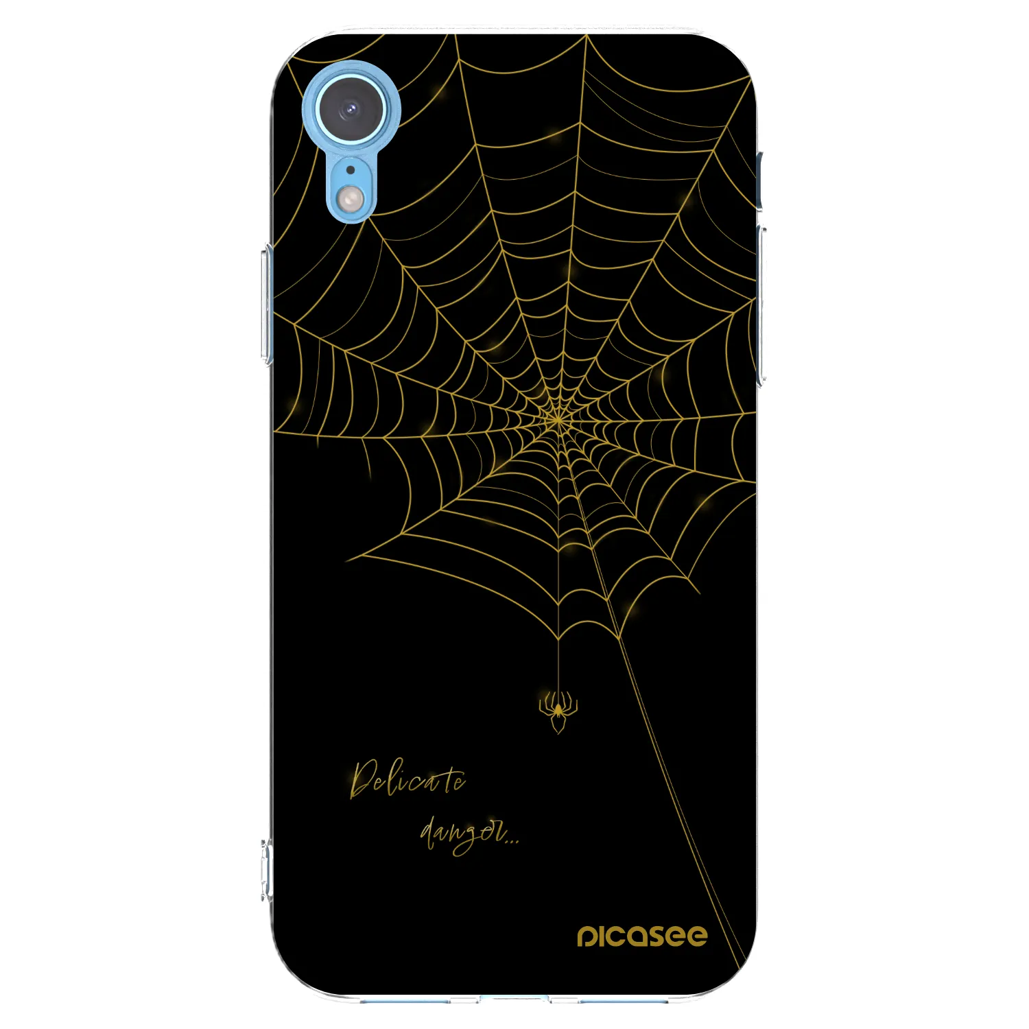 Picasee silikonska prozirna maskica za Apple iPhone XR - Delicate danger