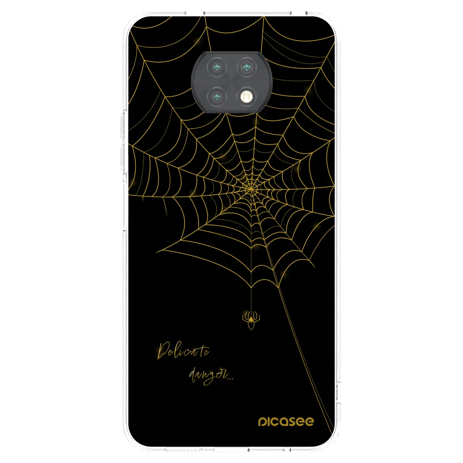 Picasee silikonska prozirna maskica za Xiaomi Redmi Note 9T - Delicate danger