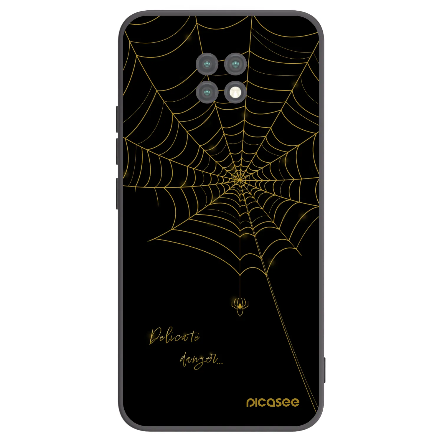 Picasee crna silikonska maskica za Xiaomi Redmi Note 9T - Delicate danger