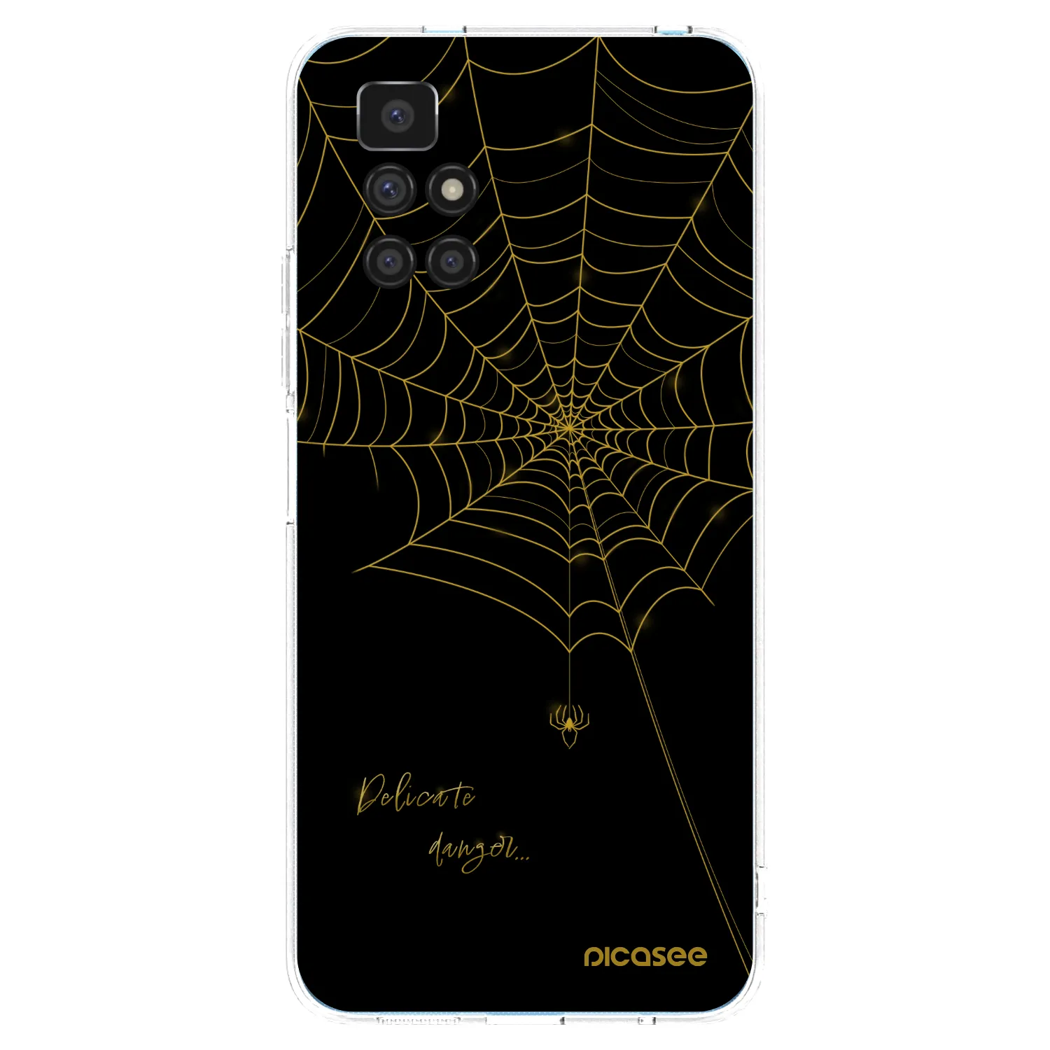Picasee silikonska prozirna maskica za Xiaomi Redmi 10 - Delicate danger