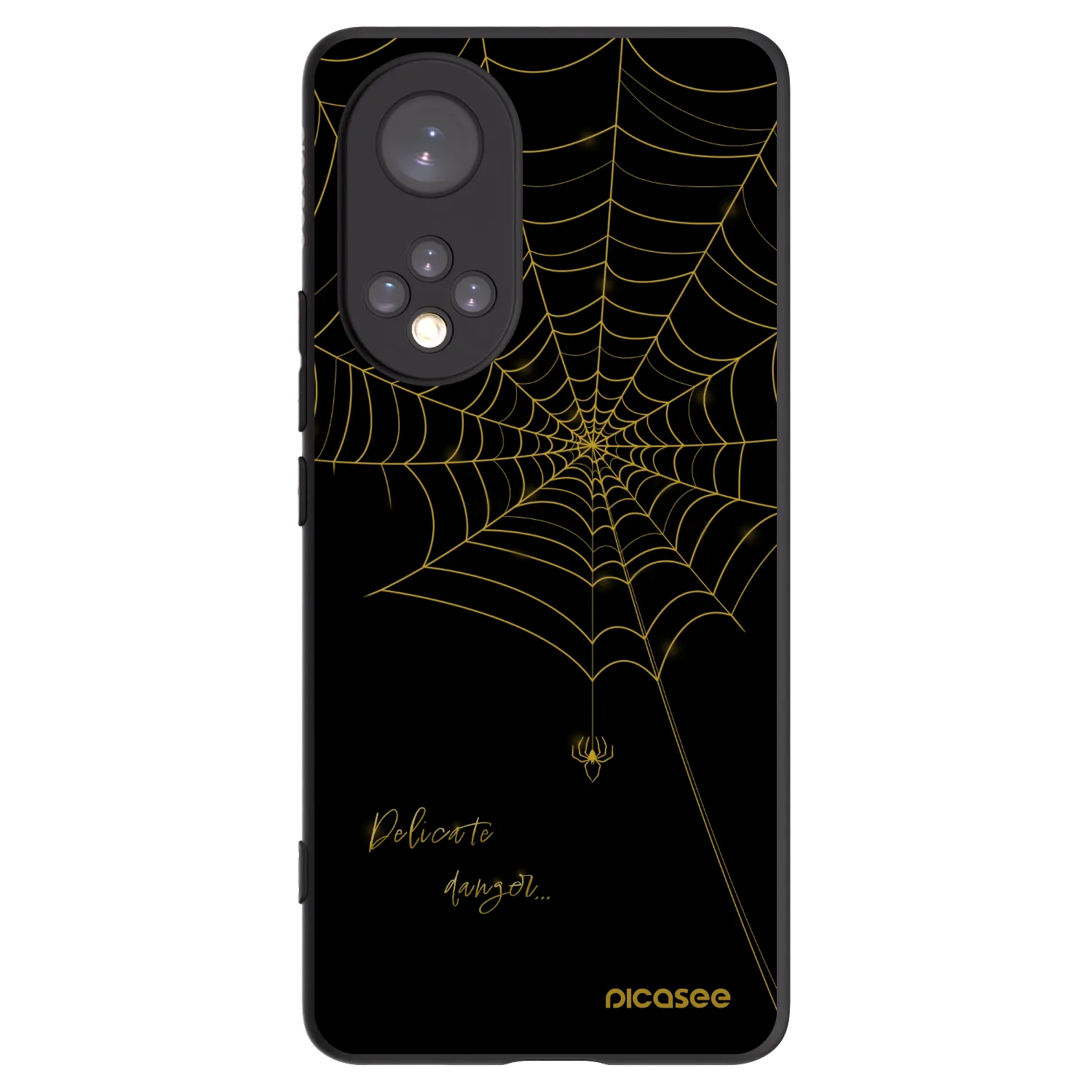 Picasee crna silikonska maskica za Honor 50 5G - Delicate danger